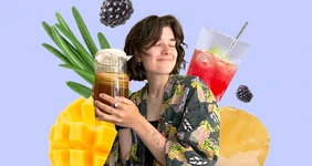 Как наш дизайнер Маша делала комбучу с лимоном, ежевикой и манго