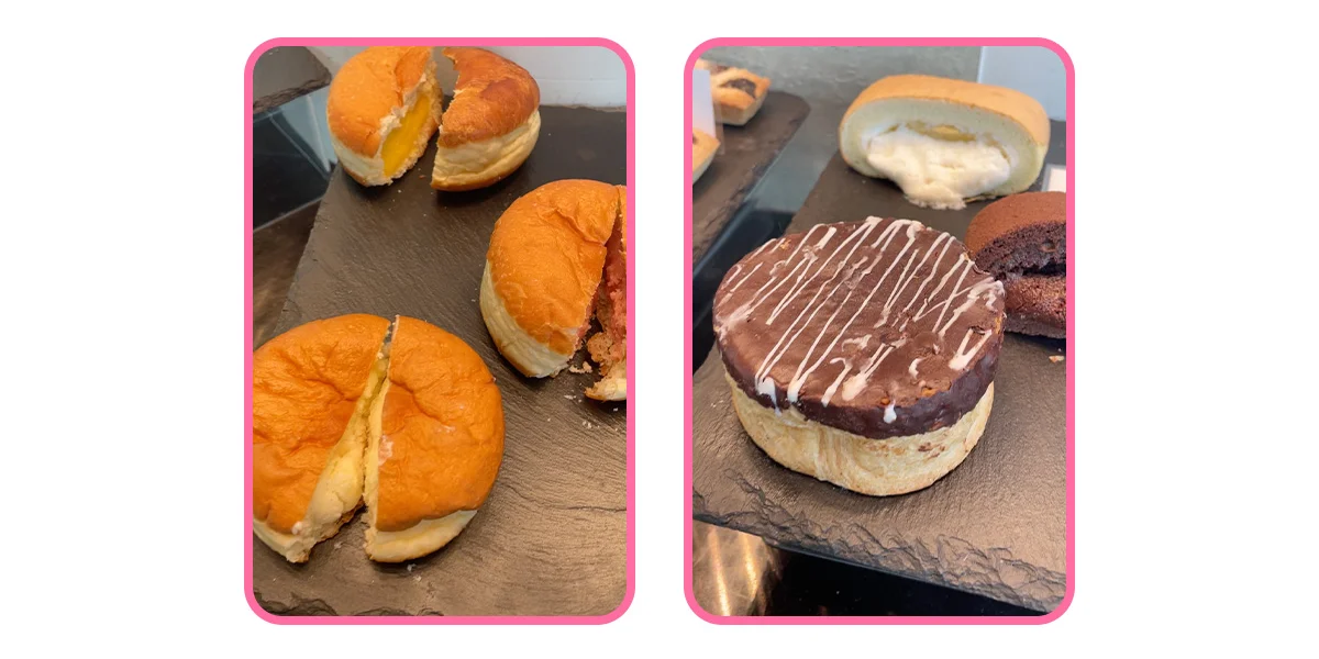 В булочках принято прятать огромное количество крема или бобовой пасты