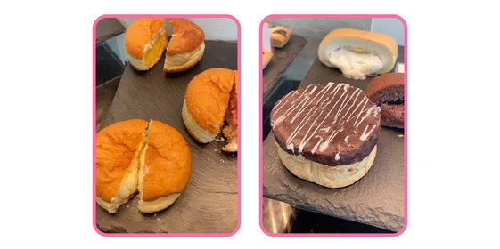 В булочках принято прятать огромное количество крема или бобовой пасты