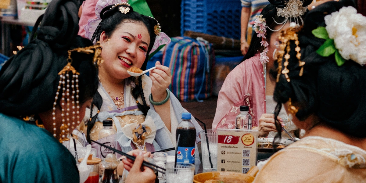 На праздновании китайского нового года в Чайна-тауне