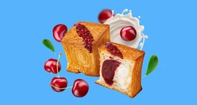 Круассан-куб «Вишня и заварной крем» и лимонад «Роза»: новинки недели