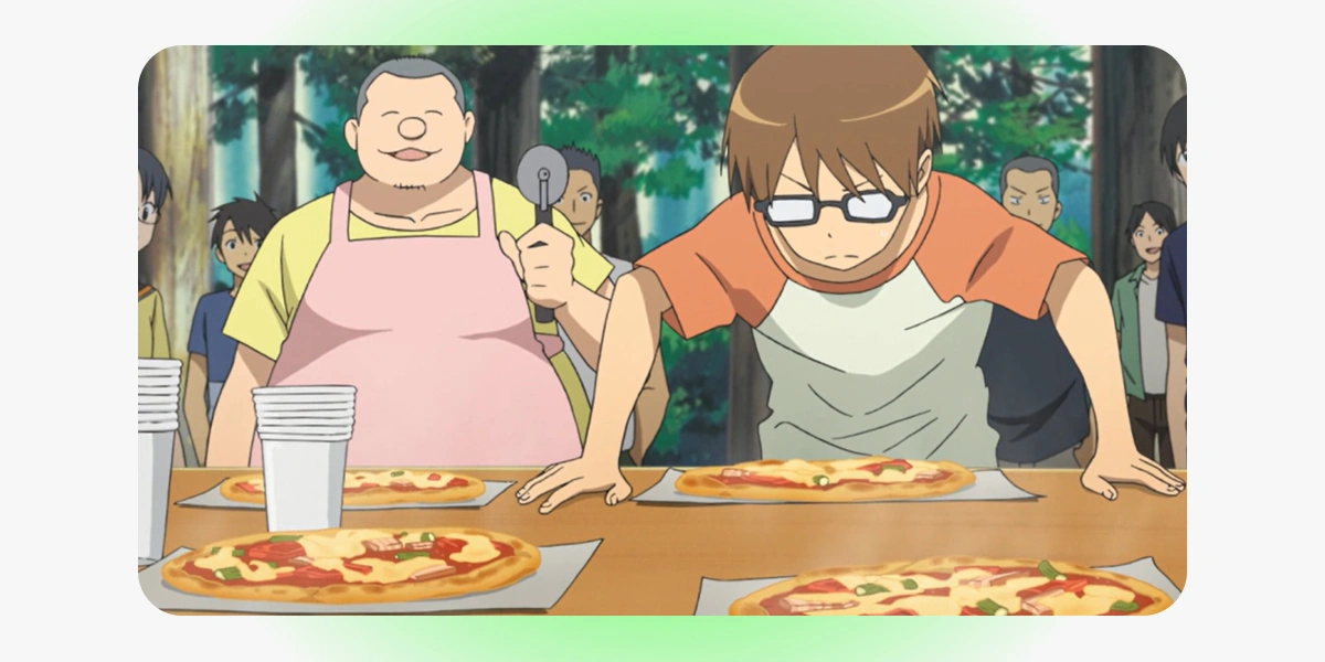 A-1 Pictures Inc Studio, «Серебряная ложка». Кадр использован в&nbsp;иллюстративных целях