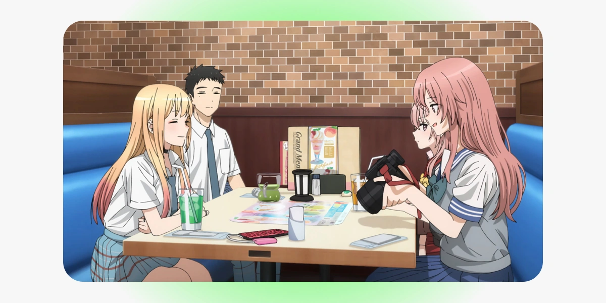 CloverWorks Studio, «Эта фарфоровая кукла влюбилась». Кадр использован в&nbsp;иллюстративных целях