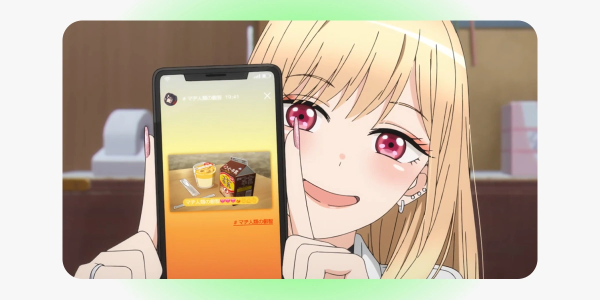 CloverWorks Studio, «Эта фарфоровая кукла влюбилась». Кадр использован в&nbsp;иллюстративных целях 