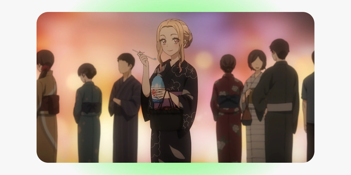 CloverWorks Studio, «Эта фарфоровая кукла влюбилась». Кадр использован в&nbsp;иллюстративных целях