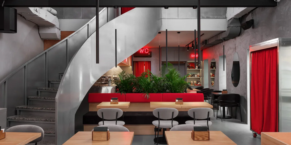 Интерьеры рамен-бара RA’MEN 