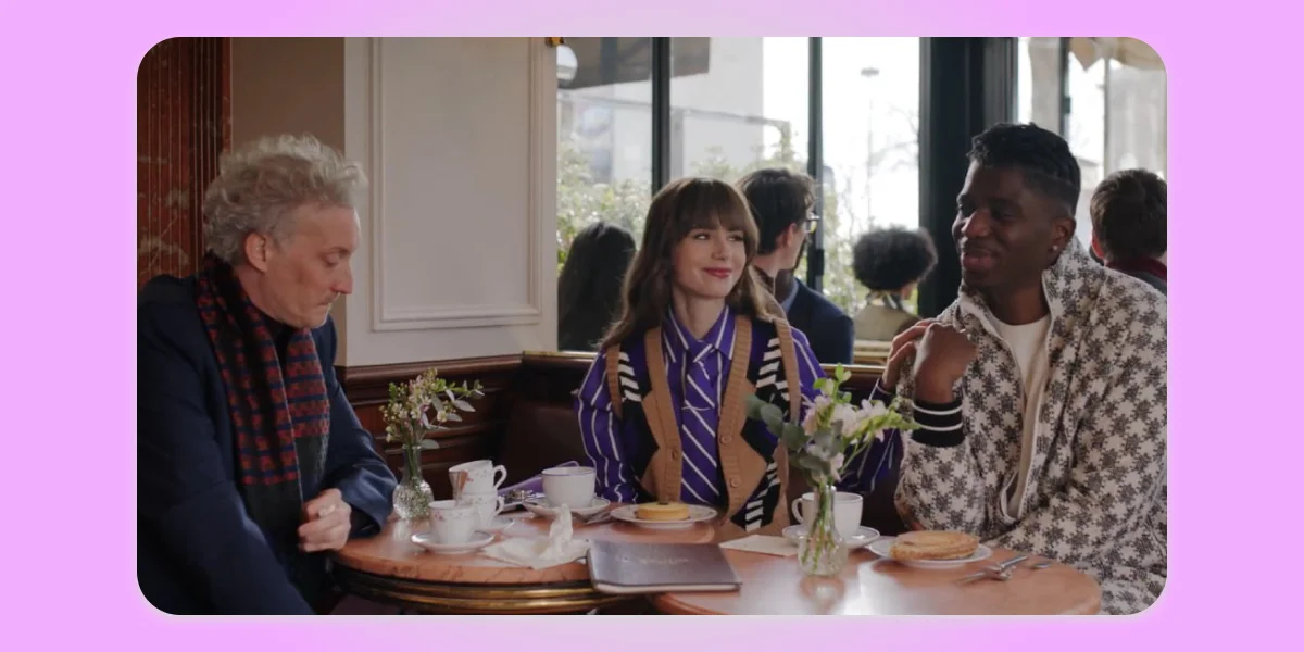 Э. Флеминг, «Эмили в Париже», Netflix. Кадр использован в иллюстративных целях