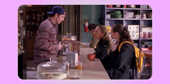 Д. Бэббит, «Девочки Гилмор». Кадр использован в&nbsp;иллюстративных целях