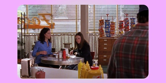 Д. Бэббит, «Девочки Гилмор». Кадр использован в&nbsp;иллюстративных целях