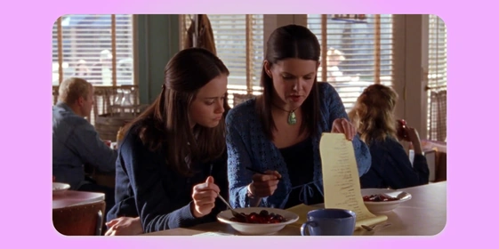 Д. Бэббит, «Девочки Гилмор». Кадр использован в&nbsp;иллюстративных целях