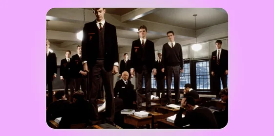 П. Уир, «Общество мертвых поэтов». Кадр использован в иллюстративных целях