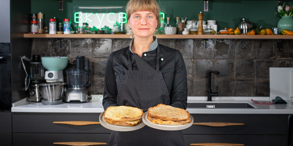 Как приготовить трёхэтажные блины