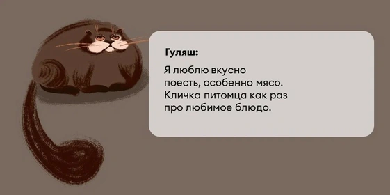 Исследование: в&nbsp;честь какой еды мы чаще всего называем своих питомцев?