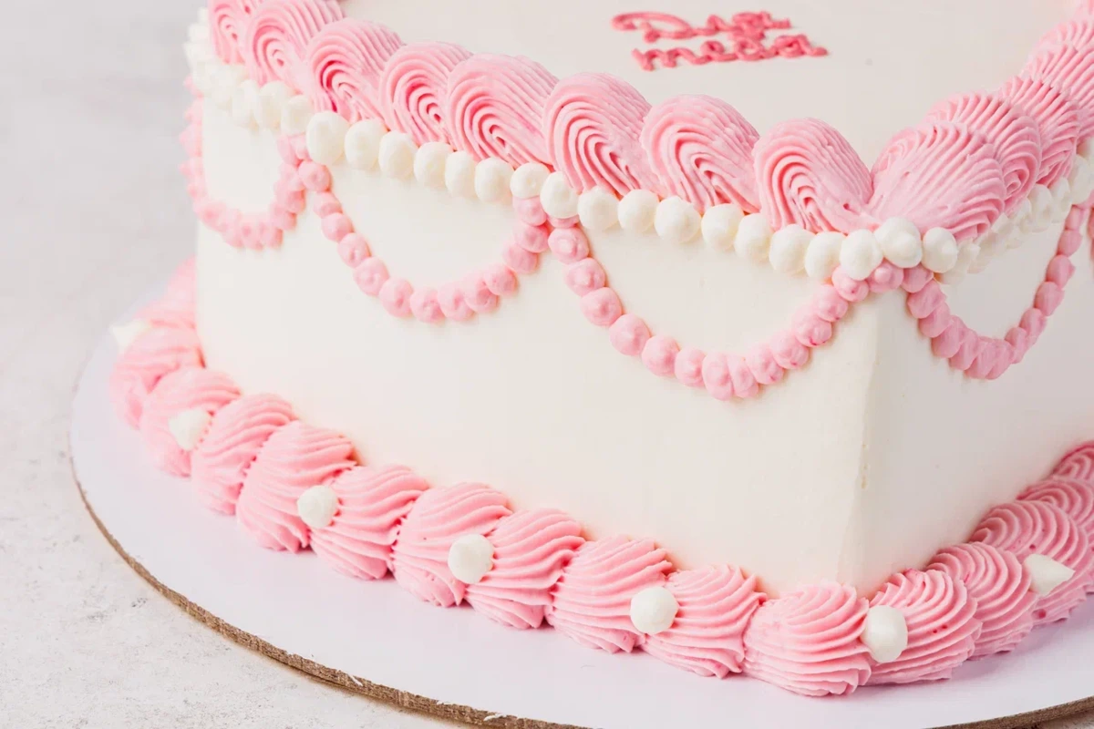 Торт «Розовое кружево»