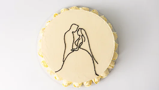 Торт свадебный «Силуэты»