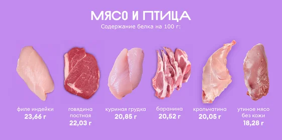 Ищем белок: в каких продуктах больше?