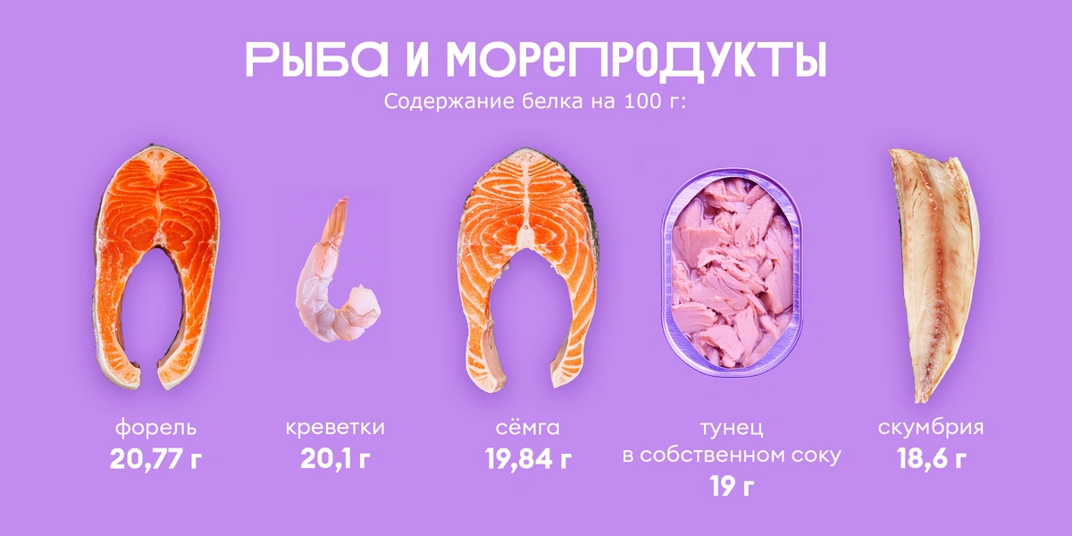 Ищем белок: в&nbsp;каких продуктах больше?