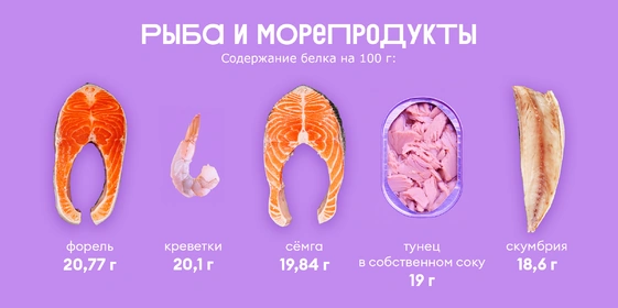 Ищем белок: в&nbsp;каких продуктах больше?