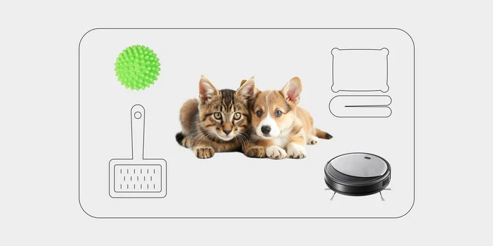 Как убрать шерсть домашних животных с одежды и мебели