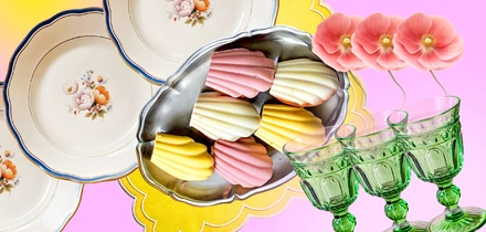 Обзор трендовых сервировок: еда без тарелок, всё одного цвета, винтаж и другие