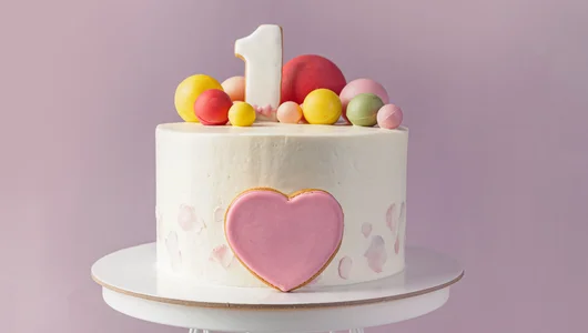 Торт «Сердечко» с цифрой