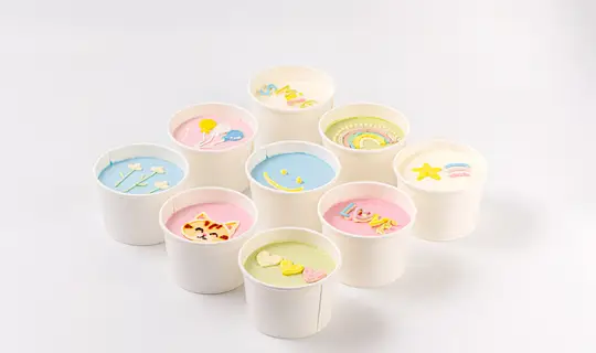 Набор «Весёлые тортики» в стаканчиках, 9 шт