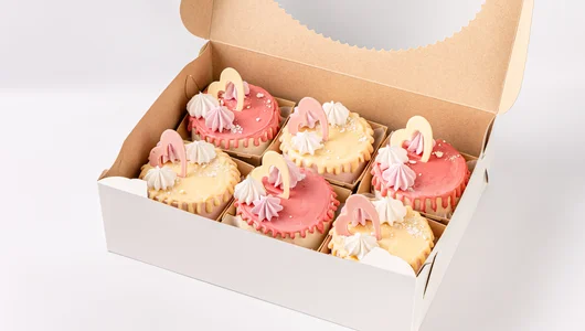 Набор мини тортиков «Сердечки», 6 шт