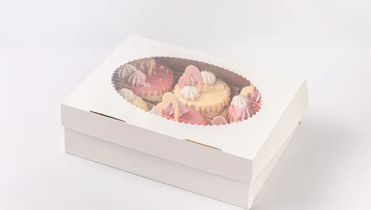 Набор мини тортиков «Сердечки», 6 шт