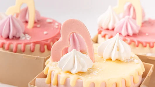 Набор мини тортиков «Сердечки», 6 шт