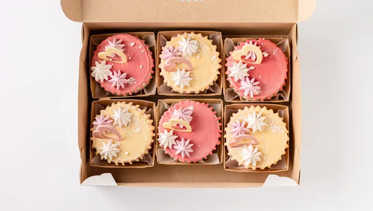 Набор мини тортиков «Сердечки», 6 шт