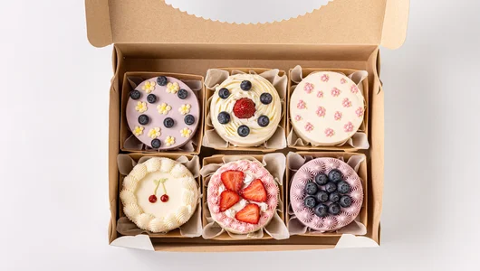 Набор мини тортиков «Ягодки-Цветочки», 6 шт