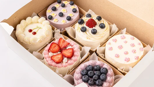 Набор мини тортиков «Ягодки-Цветочки», 6 шт