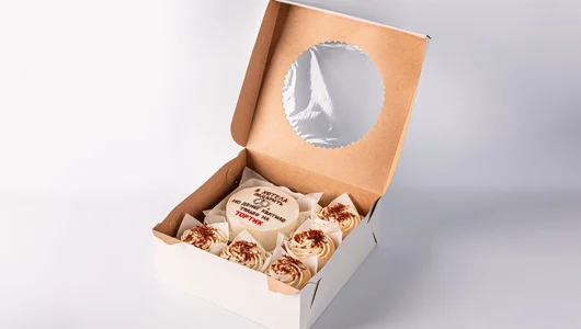 Набор Бенто-торт с капкейками «Ваша Надпись»