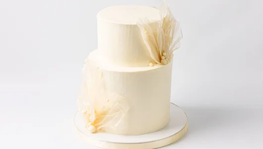 Торт свадебный «Флер» с топпером