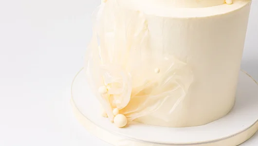 Торт свадебный «Флер» с топпером