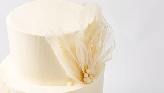 Торт свадебный «Флер» с топпером