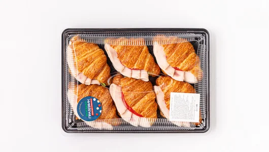 Круассан с индейкой и мягким сыром, 6 шт