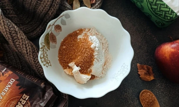 Карамельный чизкейк в яблоке, шаг 2/11
