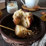 Карамельный чизкейк в яблоке