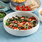 Салат с кальмаром горячего копчения