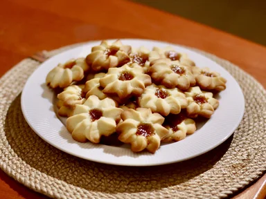 Курабье с абрикосовым джемом