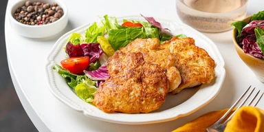 Курино-картофельные оладьи