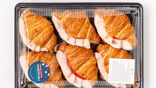 Круассан с индейкой и мягким сыром, 6 шт