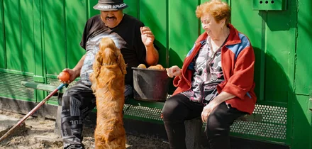 Фермеры Виктор Чернохлебов и Галина Васецкая