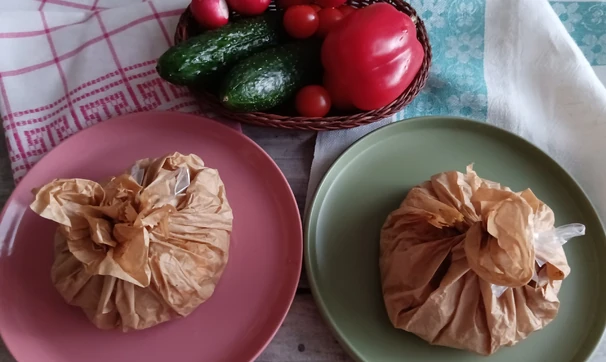 Закуска «Вкусный мешочек», шаг 3/4