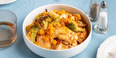 Курица с овощами по-деревенски