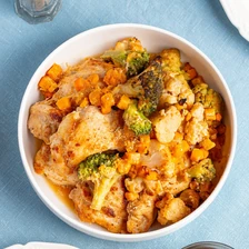 Курица с овощами по-деревенски