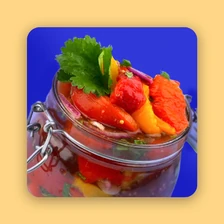 Закуска из печёных перцев