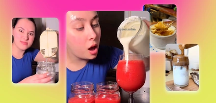 Аффогато, клубничный с сырной пенкой и дальгона-кофе — готовим 3 трендовых напитка дома