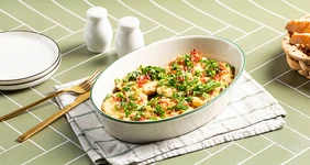 Картофель, запечённый с беконом